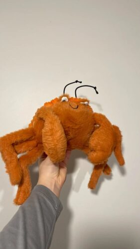 Śmieszny pluszak w kształcie kraba photo review